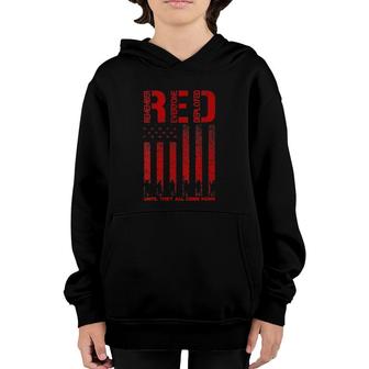 Womens Red Friday Military , Remember Everyone Deployed V-Neck Youth Hoodie | Mazezy