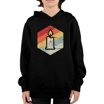 Womens Retro Vintage Homemade Candle Making Candle Making V Neck Youth Hoodie | Mazezy