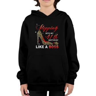 Womens Stepping Into My 41St Birthday Like A Boss Since 1979 Mother Youth Hoodie | Mazezy