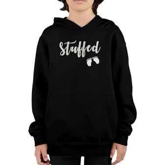 Womens Thanksgiving Stuffed For Newly Expecting Mother Is Pregnant Youth Hoodie | Mazezy