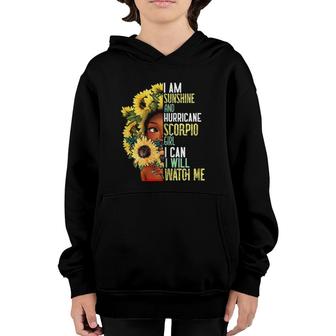 Womens Watch Me Motivational Scorpio Girl October November Mom Youth Hoodie | Mazezy