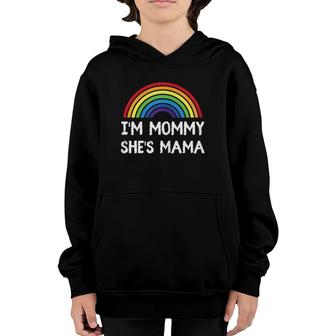 Womens Womens Lesbian 2 Moms Gay Lgbt Mothers Day Gift Matching Youth Hoodie | Mazezy