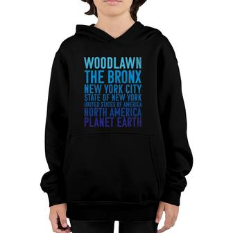 Woodlawn The Bronx New York Earth Bronx Youth Hoodie | Mazezy