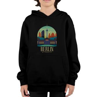 World Traveler In Berlin Youth Hoodie | Mazezy