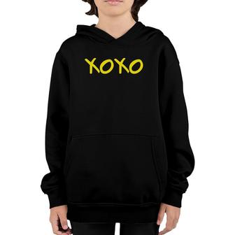 Xoxo Hugs And Kisses Valentine's Day Youth Hoodie | Mazezy