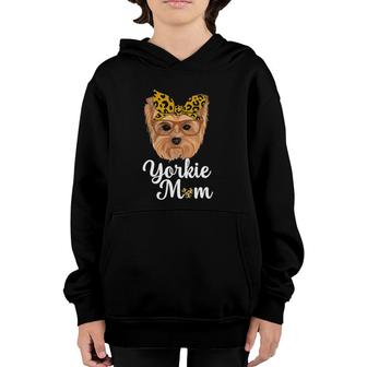 Yorkie Mom Dog Lover Fur Mama Mother's Day Youth Hoodie | Mazezy
