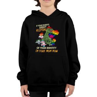 Your Parent Aren't Accepting I'm Your Mom Now Free Mom Hug Youth Hoodie | Mazezy