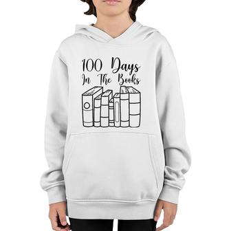 100 Days In The Books Enseignant Anglais Amateur Lecture Youth Hoodie | Mazezy
