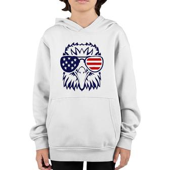 4Th July American Eagle Flag- Independence Day Youth Hoodie | Mazezy UK