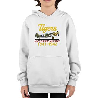 A Great P-40 Spiltfire Avg Chinese Air Force 1941-1942 Tee Youth Hoodie | Mazezy UK
