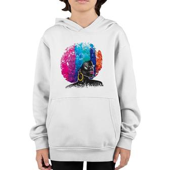 Afro Women Black Queen African American Melanin Queen Youth Hoodie | Mazezy
