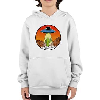 Aliens Unidentified Flying Object Area-51 Ufo Cactus Youth Hoodie | Mazezy