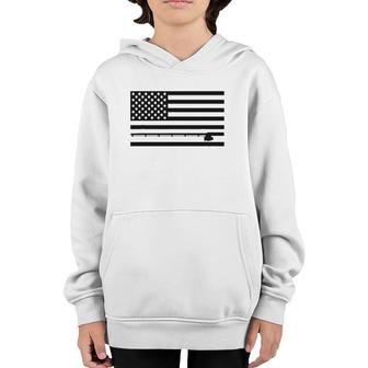 American Flag Fishing Apparel - Fishing Youth Hoodie | Mazezy
