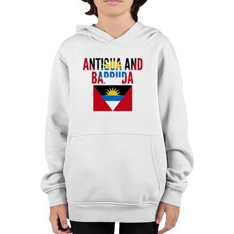 Antiguan Gift - Antigua And Barbuda Country Flag Youth Hoodie | Mazezy
