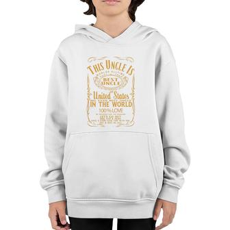 Best Uncle In The World Gift For Uncle Youth Hoodie | Mazezy