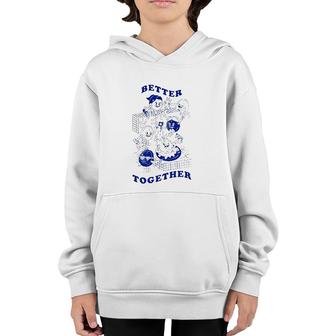 Better Together Version Best Friends Forever Youth Hoodie | Mazezy