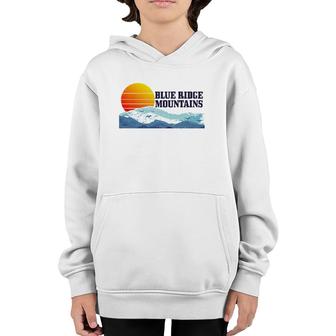 Blue Ridge Mountains Vintage Vintage Hiking Camping Gift Youth Hoodie | Mazezy CA