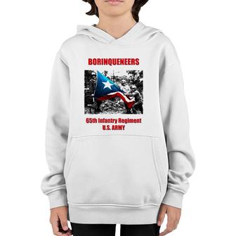Borinqueneers 65Th Infantry Regiment Puerto Rico Youth Hoodie | Mazezy
