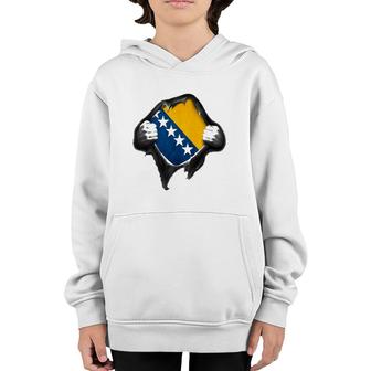 Bosnia Flag Bosnian Youth Hoodie | Mazezy