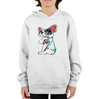Boston Terrier I Love Mom Tattoo Mother's Day Gifts Women Youth Hoodie | Mazezy