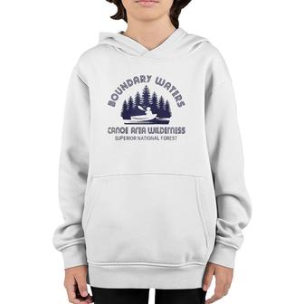 Boundary Waters Canoe Area Distressed Minnesota Bwca Gift Raglan Baseball Tee Youth Hoodie | Mazezy