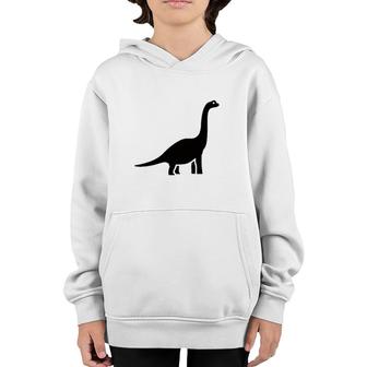Brontosaurus Dinosaur Animal Lover Youth Hoodie | Mazezy