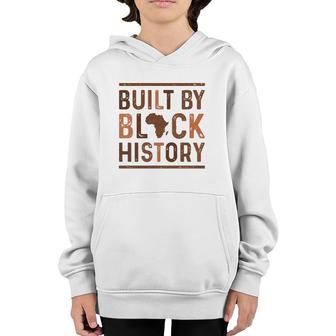 Built By Black History African Pride Month Youth Hoodie | Mazezy