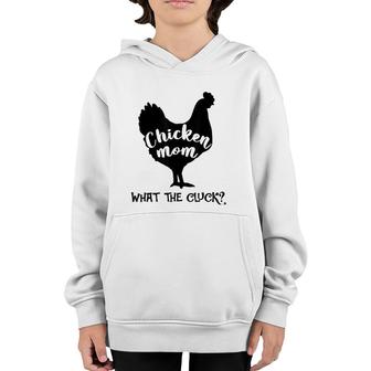 Chicken Mom What The Cluck Southern Western Farm Woman Youth Hoodie | Mazezy UK