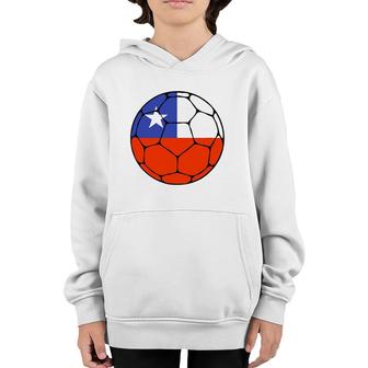 Chile Soccer Ball Flag Jersey Futbol Chilean Football Gift Youth Hoodie | Mazezy
