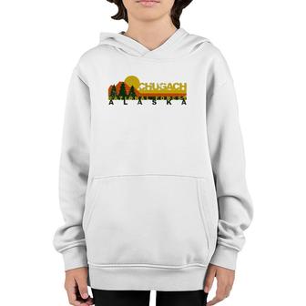 Chugach National Forest Vintage Retro Youth Hoodie | Mazezy