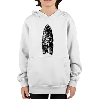 Clovis Point Arrowhead Native American Artifact Collector Youth Hoodie | Mazezy