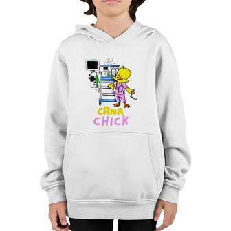 Crna Gift Appreciation Cute Crna Chick Nurse Youth Hoodie | Mazezy