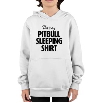 Cute & Funny Pitbull Sleeping Tee For Christmas Pitty Pyjama Raglan Baseball Tee Youth Hoodie | Mazezy