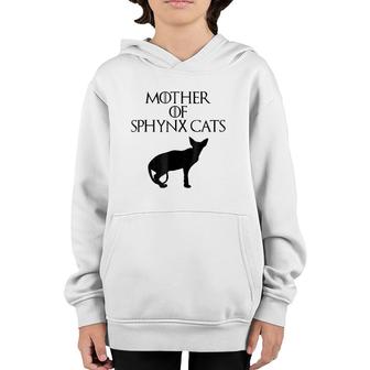 Cute & Unique Black Mother Of Sphynx Cats E010509 Ver2 Youth Hoodie | Mazezy