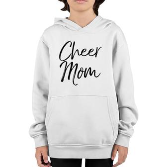 Cute Cheerleader Mother Apparel Gift For Women Cheer Mom Youth Hoodie | Mazezy