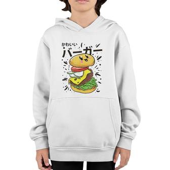 Cute Japanese Burger Kawaii Food Lover Youth Hoodie | Mazezy