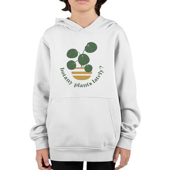 Cute Pilea Paperomiodes House Plant Botany Plants Lately Youth Hoodie | Mazezy