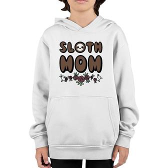 Cute Sloth Mom Mother Day Youth Hoodie | Mazezy