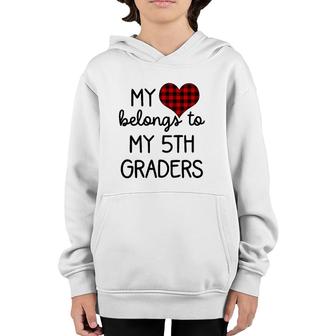 Cute Sweet Gift Idea For 5Th Grade Teacher Youth Hoodie | Mazezy