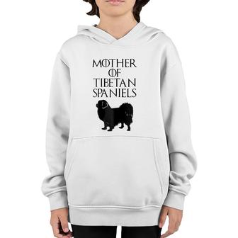 Cute Unique Black Mother Of Tibetan Spaniels E010782 Ver2 Youth Hoodie | Mazezy