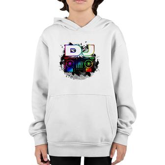 Dj Music Lover Music Player Sound Cool Funny Gift Youth Hoodie | Mazezy