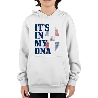 Dominican Republic It's In My Dna Dominican Flag Pride Youth Hoodie | Mazezy