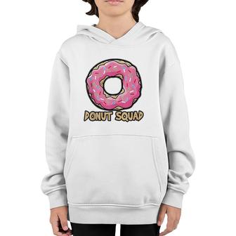 Donut Squad Funny Tasty Lover Fast Food Cafe Truck Gift Youth Hoodie | Mazezy
