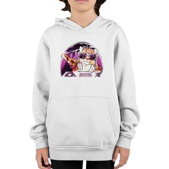 Edm Rave - Dubstep Kitty Cat Festival Youth Hoodie | Mazezy