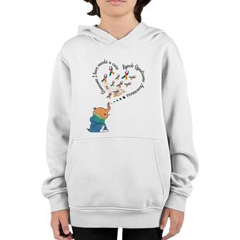 Elephant Someone I Love Needs Cure Lynch Syndrome Awareness Youth Hoodie | Mazezy