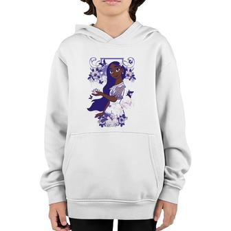 Encanto Isabella Dreamy Floral Portrait Youth Hoodie | Mazezy