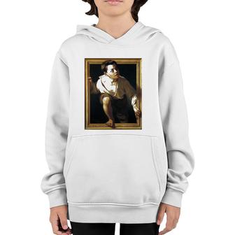 Escaping Criticism Optical Illusion Painting Art Youth Hoodie | Mazezy