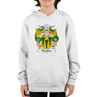 Escobar Coat Of Arms Family Crest Youth Hoodie | Mazezy