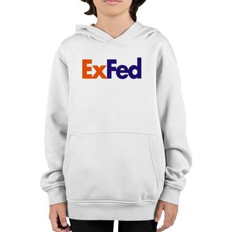 Exfed Federal Government Retire Parody Joke Slogan Quote Youth Hoodie | Mazezy