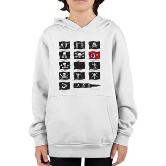 Famous Pirates Flags Pirates Lover Gift Youth Hoodie | Mazezy